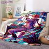 Gamer Blanket  Genshin Impact Blanket Sofa Bed Living Room Warm Travel Blanket Air Conditioning Blanket