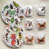 55 Cartoon Insects, Bees, Butterflies, Spiders Sticker Set - Waterproof & Non-Infringing for Notebooks, Stationery, or Water Cups