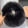 Fashionable Extra-Large Retractable Fox Fur Earmuffs - Thick, Warm, and Windproof Ear Covers