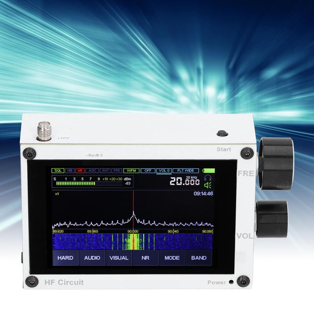 SDR-приемник с сенсорным экраном, беспроводной приемник, промышленные аксессуары, 50 кГц‑2 ГГц, 3,5 дюйма