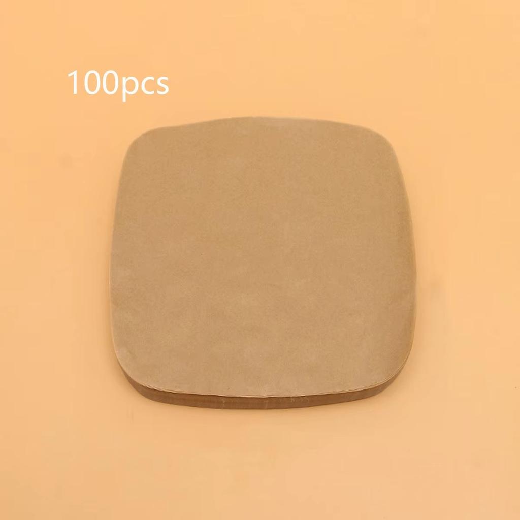50/100pcs-Air Fryer Paper Non-Stick Kitchen Baking Airfryer Mat Oilproof Micro-wave Barbecue Pad Baking Paper Liner Accessories