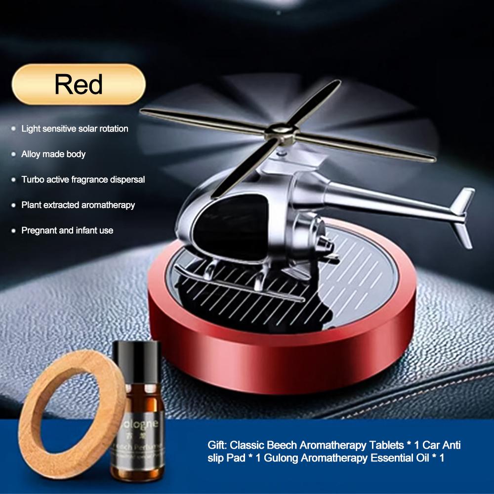Солнечный автомобильный автоматический вращающийся освежитель воздуха приборная панель автомобиля камуфляж вертолет духи украшение удаление запаха ароматерапия