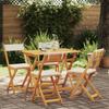 VidaXL Ensemble Bistro Pliable 5 Pièces Avec Coussins En Bois Massif d'Acacia 4105504