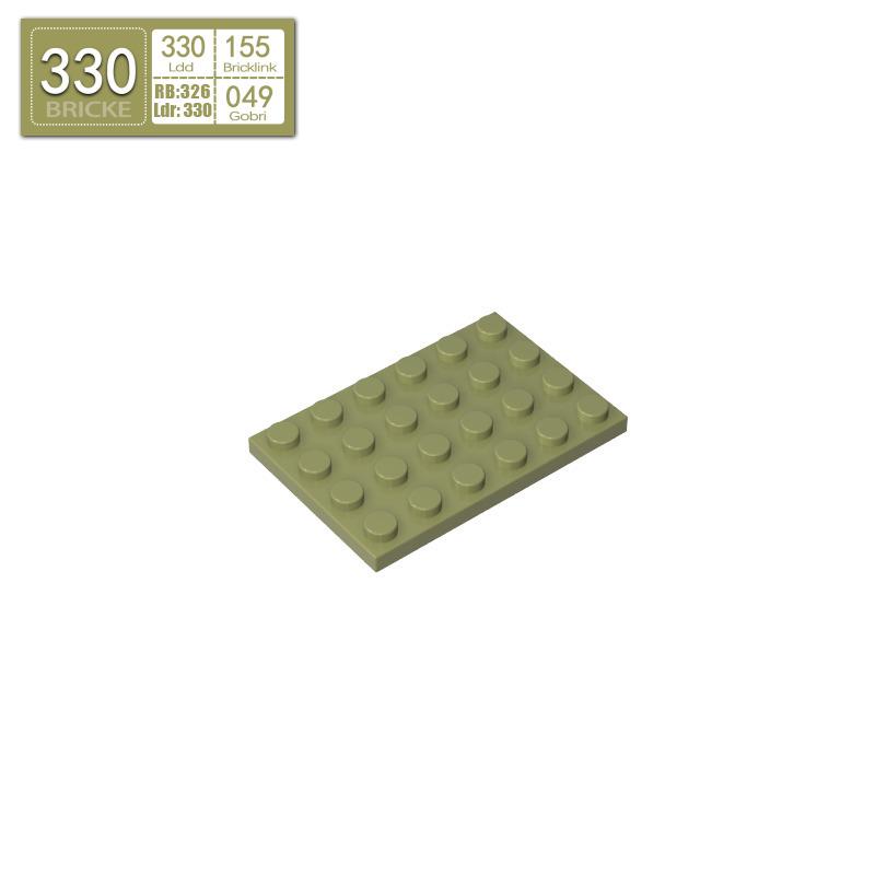 BRICKE Zhuan Ke 4x6 Plate Compatible with Lego MOC Building Blocks Puzzle Teaching Aids.