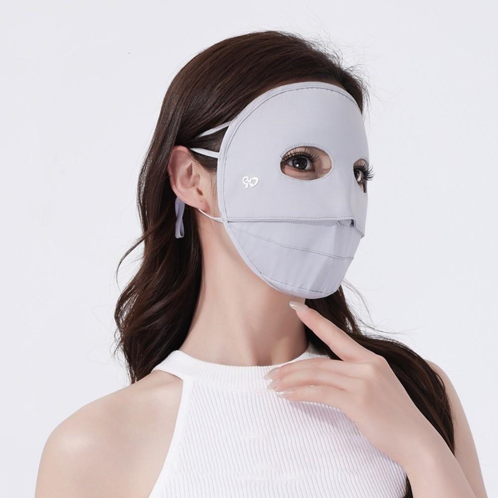 Elastic Ice Silk Mask Breathable Sunscreen Mask Fashion Full Face Mask Women