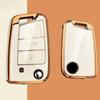 TPU Car Flip Key Case Cover Shell Fob For VW Volkswagen Golf 7 MK7 Tiguan MK2 SEAT Ateca Leon FR 2 Ibiza Skoda Octavia A7