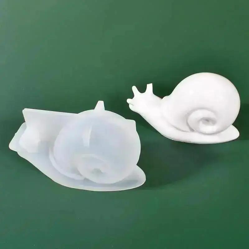 Crystal Epoxy Resin Mold Lovely Snail Animal Mold Silicone Molds Casting Mold Snail Making Plaster Mould For Home Decor Ornament