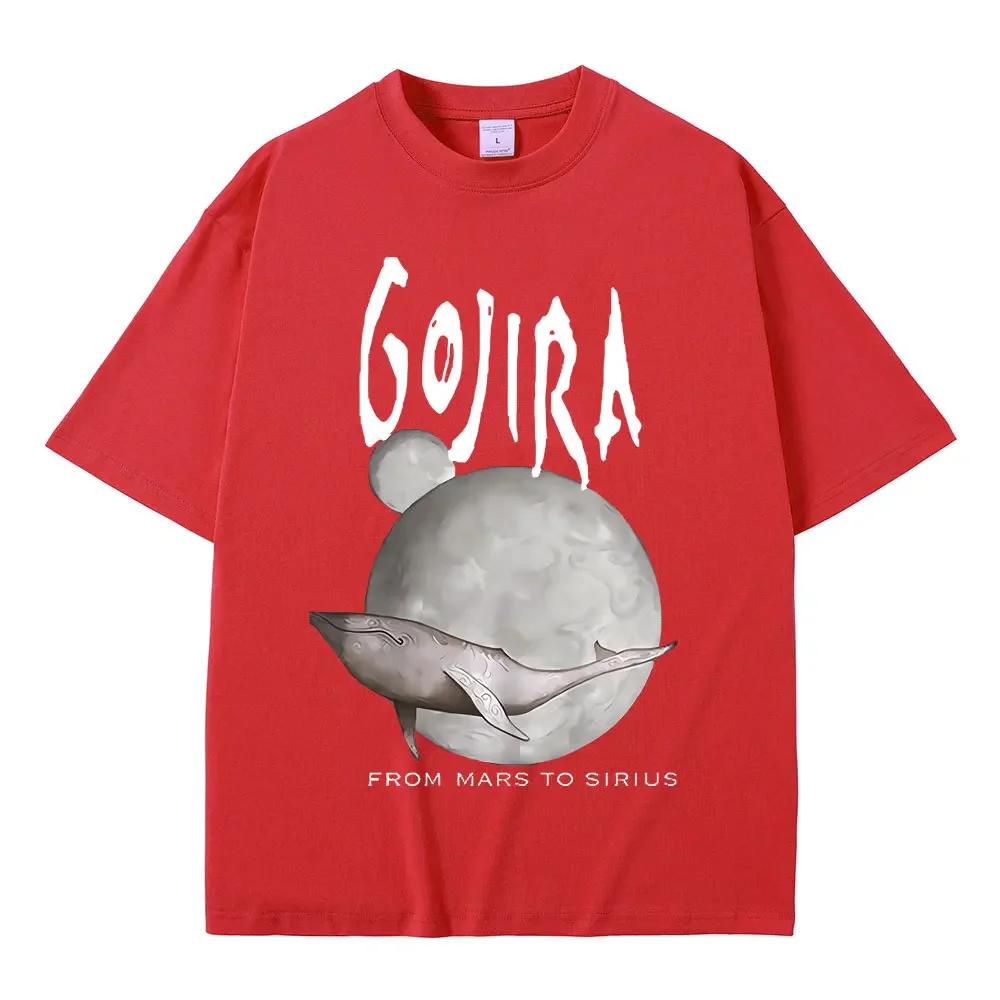 France Metal Band Gojira From Mars To Sirius Flying Whales Music Album Graphic T Shirt Unisex Wounisex Vintage Gothic Rock Tshirts Bl