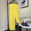 Summer Wide Leg Pants for Women's Casual Elastic High Waist Fashion Loose Long Pleated Trousers