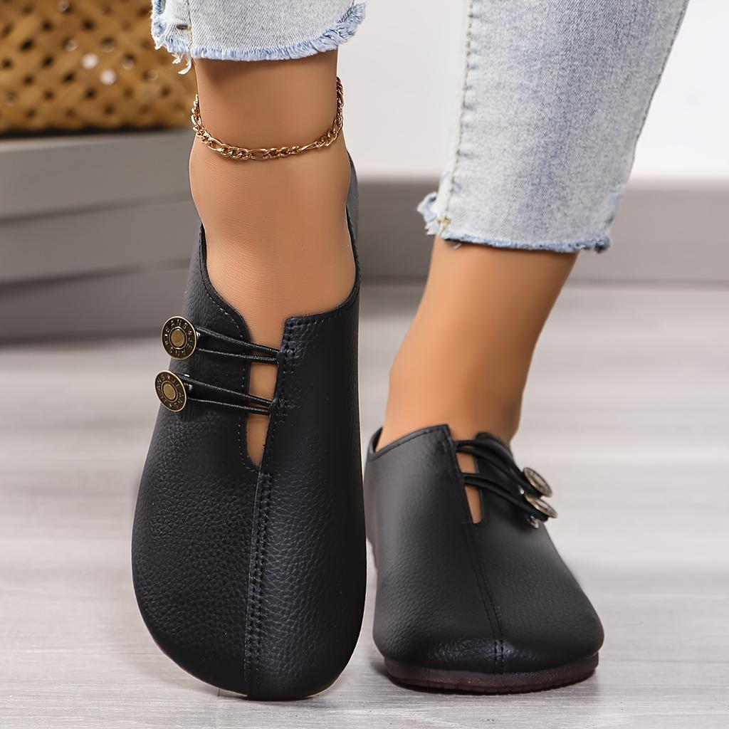 Women's Fashion Solid Color Flat Shoes Lightweight & Comfortable Casual  Shoes