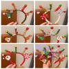 Merry Chritmas Christmas Headband Xmas Antler Hair Hoop Decoration Santa Claus Hair Hoop  Children
