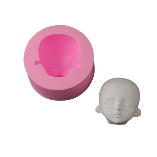 Yousheng силиконовая форма для лица куклы для изготовления шоколадных конфет 3D форма для головы ребенка легко снимаемая чистая форма для сиропа помадка шоколадная моделирующая паста