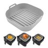 Silicone Air Fryer Liner Reusable Air Fryer Basket Liner Pot Oven Baking Tray Air Fryer Cooking Accessory