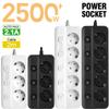 EU Plug AC Outlets Multitap Socket Extension Cord Electrical Power Strip With USB Type C PD Fast Charging Network Filter Adapter