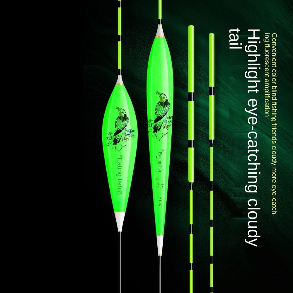 Eye-catching Triangle Tail Rocky Fishing Lure Float Slip Drift Tube Light Stick Floats Fishing