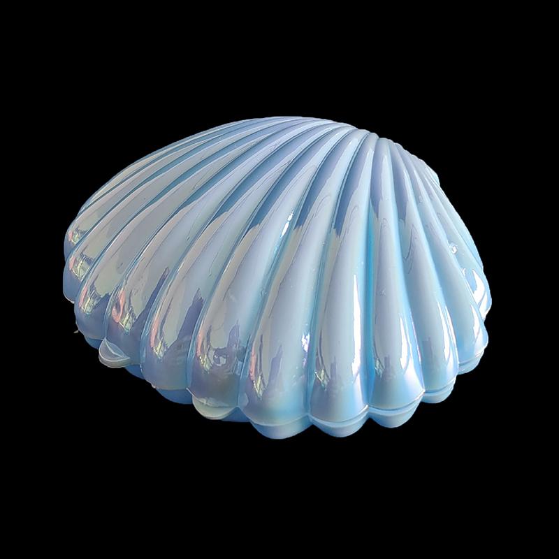 1 шт., милая пластиковая коробка для конфет в виде ракушки, коробки для хранения ювелирных изделий для макияжа, свадьбы, дня рождения, детского душа, подарочная коробка, декор для вечеринки