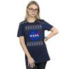 NASA Womens/Ladies Classic Fair Isle Cotton Boyfriend T-Shirt