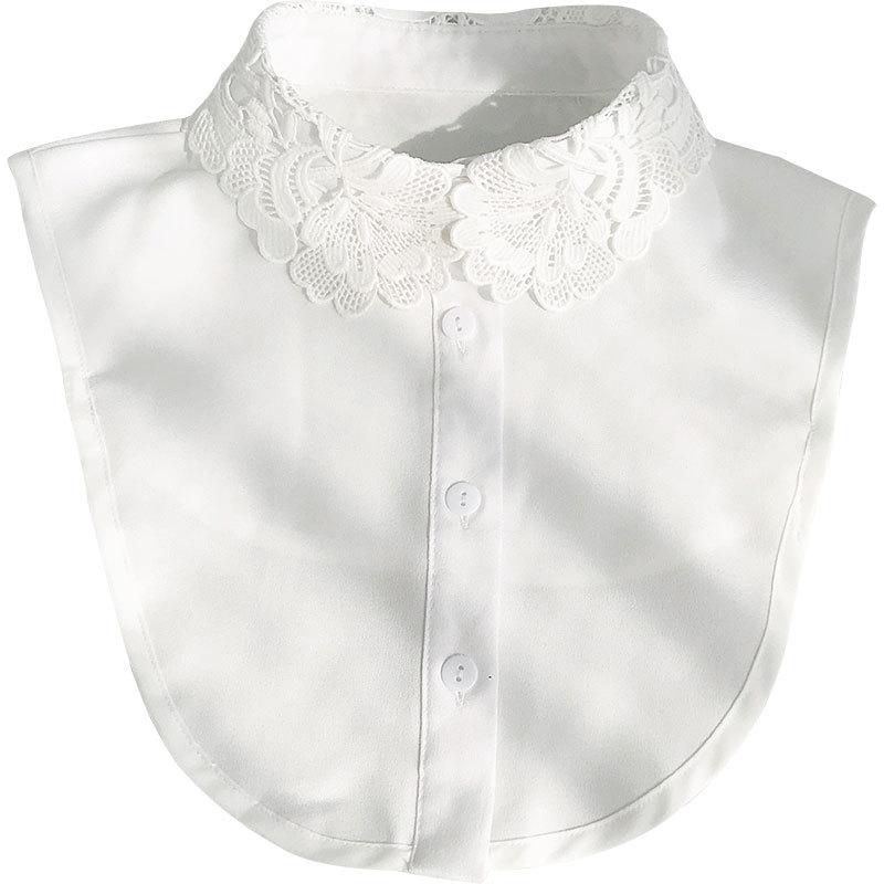 Women's Versatile White Lace Fake Shirt Collar for Spring and Autumn