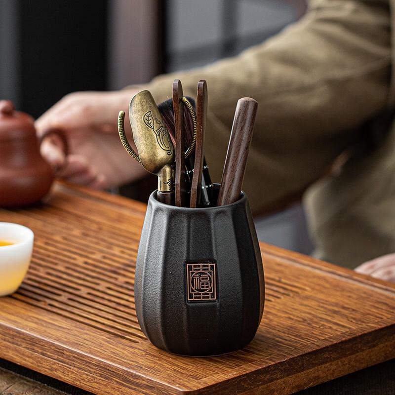 Dingle Ebony Wood Tea Ceremony Tool Set