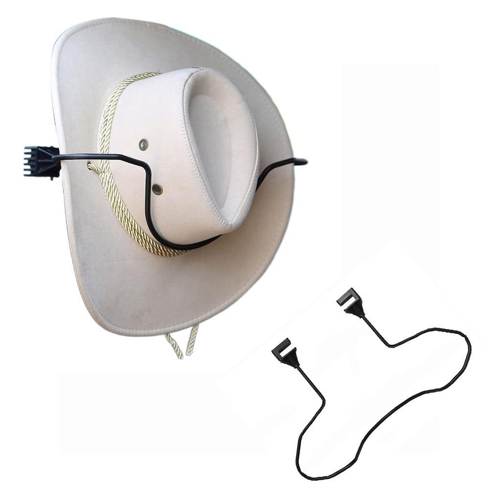 Black Cowboy Hat Car Holder Rack Heavy Duty Car Hat Rack Practical Hard Hat Holder for Car