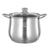 Extra Large Capacity Stainless Steel Soup Pot - Commercial Grade for Household and Kitchen Use