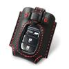 Smart Key Case with Compatible with and Step Genuine Leather Key Black [Kecha-ya] Window, Honda, ZR-V, Vezel, Civic, Wagon, Cover,