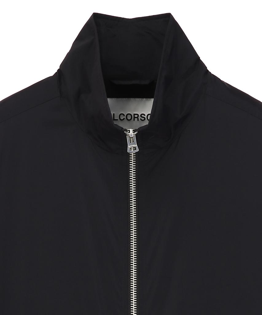 Черная нейлоновая куртка-бомбер Il Corso с матовой отделкой