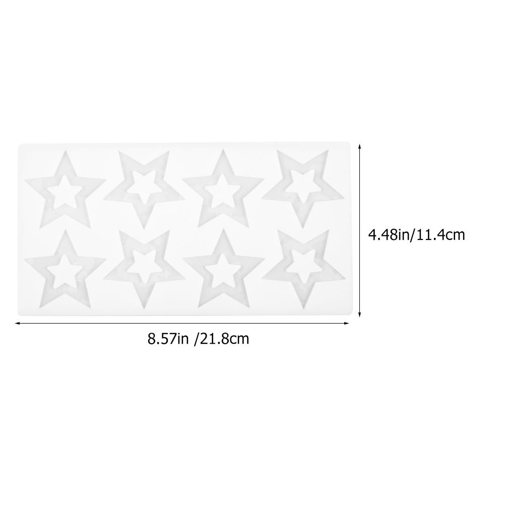 Силиконовая форма в форме звезды, формы для печенья, шоколадные конфеты, инструмент для выпечки, пятизвездочный