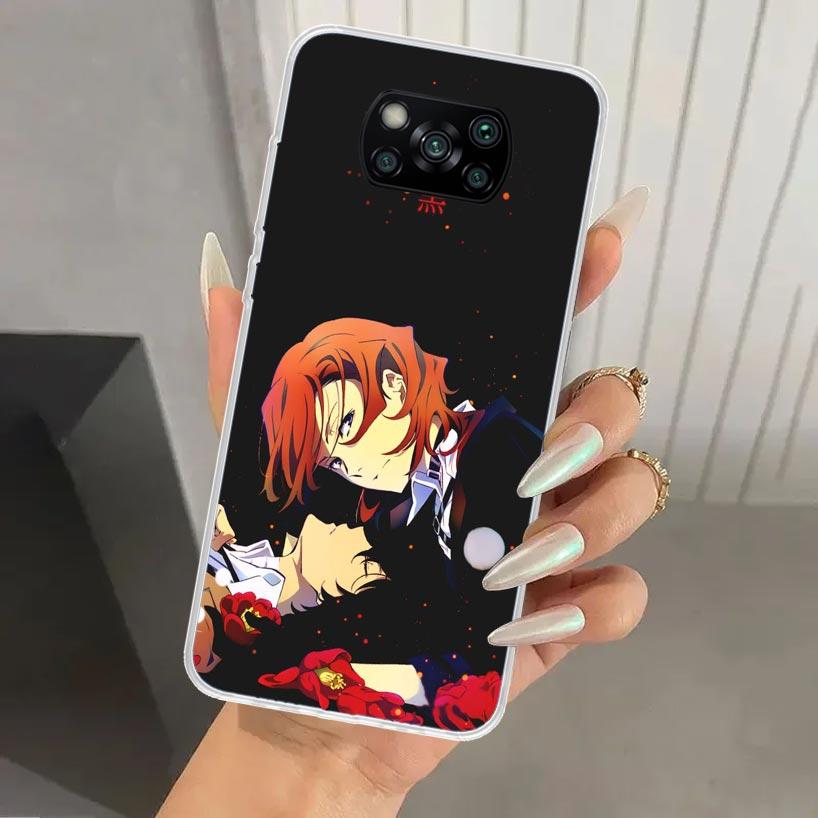 Чехол для телефона Bungo Stray Dogs Double Black для Xiaomi Poco X7 X6 X5 X4 X3 Nfc F7 Ultra F6 F5 Pro F4 GT F3 M6 M5S M4 M3 Мягкая печать