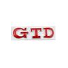 AABIP1 3D Metal Letters GTD Logo Car Rear Trunk Boot Emblem Badge Sticker Decals for Volkswagen VW Golf 7 6 5 4 MK2 MK4 MK5 MK6 MK7