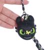 Милый мультяшный брелок, брелок из АБС-пластика с черным дизайном, забавные брелки для женщин и мужчин