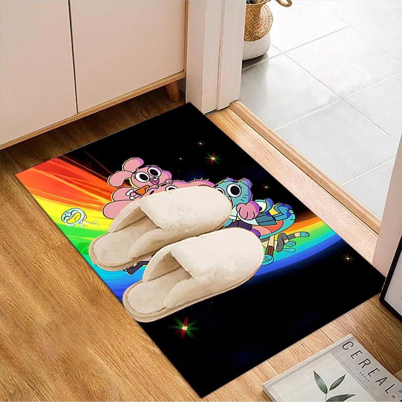 Gum's Colorful Friends Floor Mat for Living Room, Game Rooms, Office, Bedroom, Office Floor Mat Playful Design, Christmas fan gifts