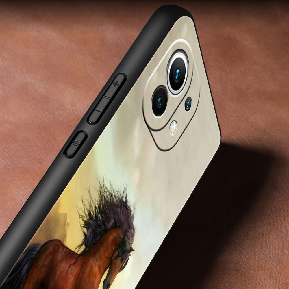 Чехол для телефона с изображением животного Лошадь для Xiaomi Mi 17 15 14 13 12 11 Ultra 15T 14T 13T 12T 11T Pro Lite 5G Мягкий ТПУ Корпус Fundas Capas