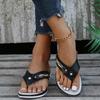 Fashion Non-Slip Thick-Soled Wedges Sandals for Women Flip-Flops Beach Shoes Summer Slippers New 2024