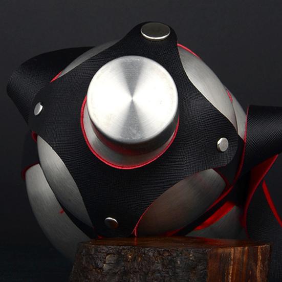 Бутылка для воды в форме тыквы 1500 мл из нержавеющей стали для спорта, путешествий, занятий в спортзале, привлекающая внимание бутылка для воды в форме тыквы в китайском стиле ретро для Monkey King