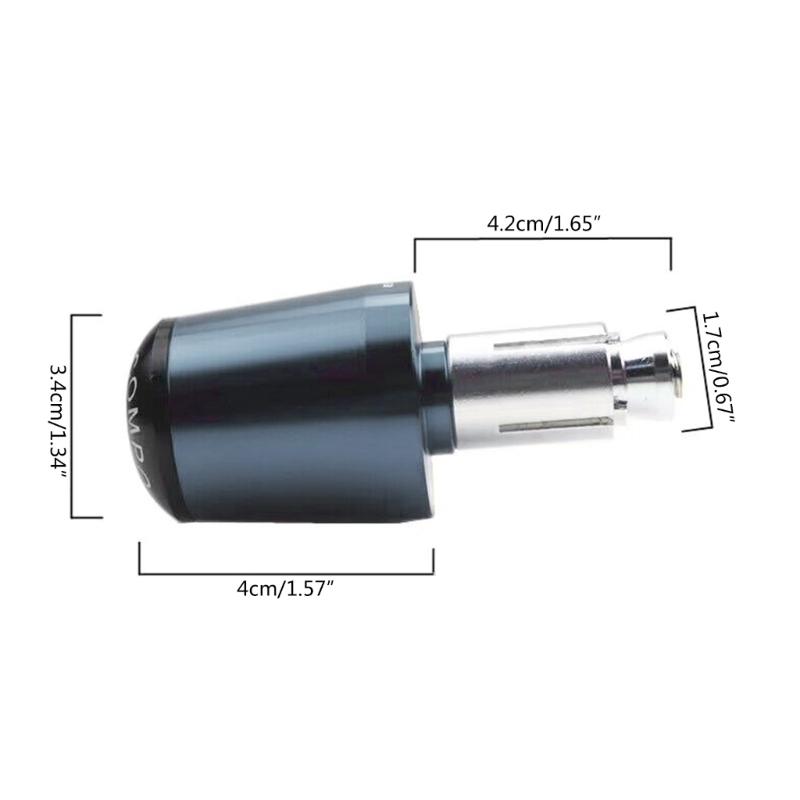 1 пара мотоциклетных ручек руля, концы, алюминиевые заглушки руля, универсальные для замены концов руля скутера