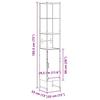 Bathroom Cabinet Sonoma 33 x 33 x 185.5 cm Engineered Wood