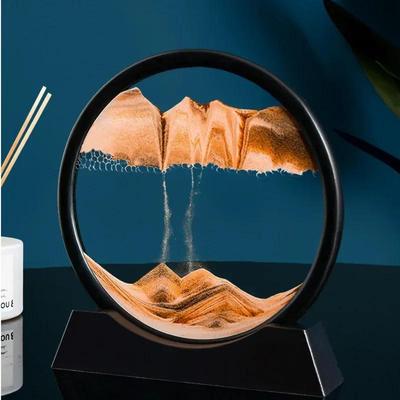 Творческий 3D движущийся песочный арт-орнамент жидкие песочные часы сыпучий песок песчаный пейзаж зыбучий песок домашний декор подарок