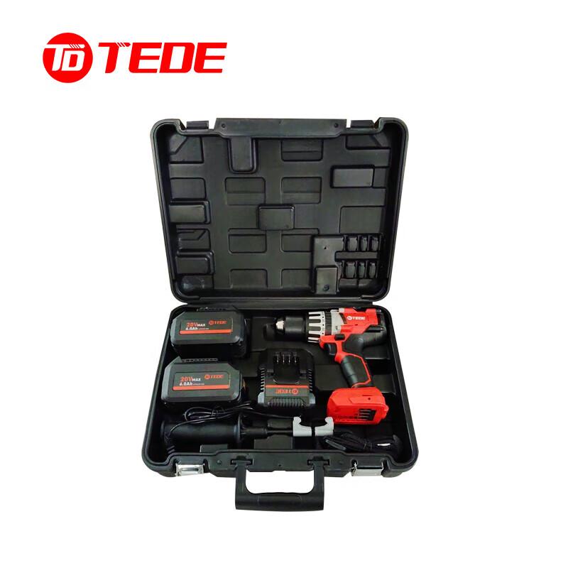 TEDE TE-5620 20В Бесщеточный Аккумуляторный Ударный Шуруповерт Вилка CN (адаптер в комплекте)