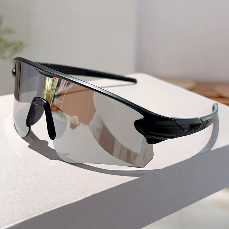 Спортивные очки с полуободковой оправой для мужчин, зеркальные, большого размера, профессиональные велосипедные солнцезащитные очки облегающей формы, защитные очки с защитой от УФ-лучей