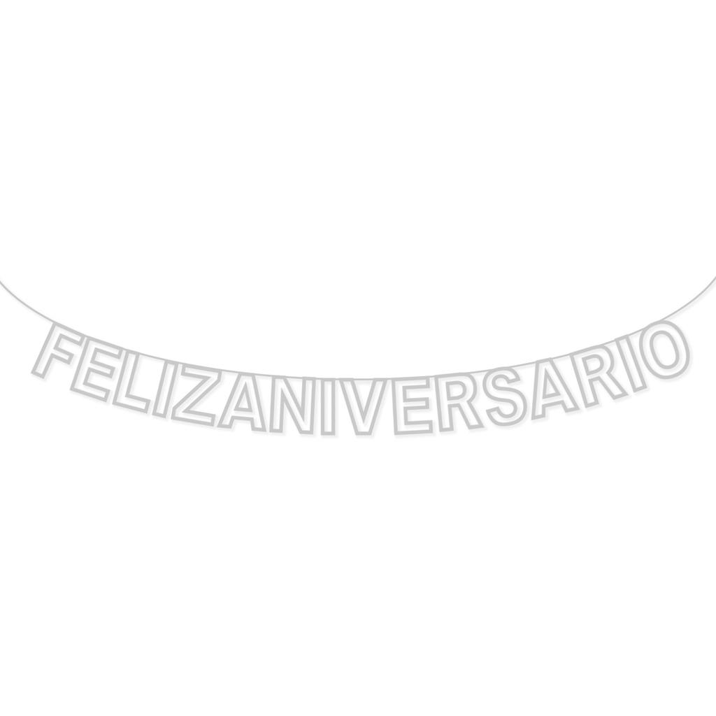 Испанский полый флаг с буквой Feliz Aniversario Празднование годовщины свадьбы Латте На заказ