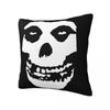 Графическая наволочка Skull Misfits из мягкого полиэстера с застежкой-молнией - 45x45 см Наволочка для подушки