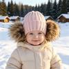Детский зимний теплый вязаный комплект: шапка с помпоном, шарф, перчатки, 3 предмета или отдельная шапка-бини, ветрозащитная, с защитой ушей, для мальчиков и девочек, для холодной погоды, на открытом воздухе