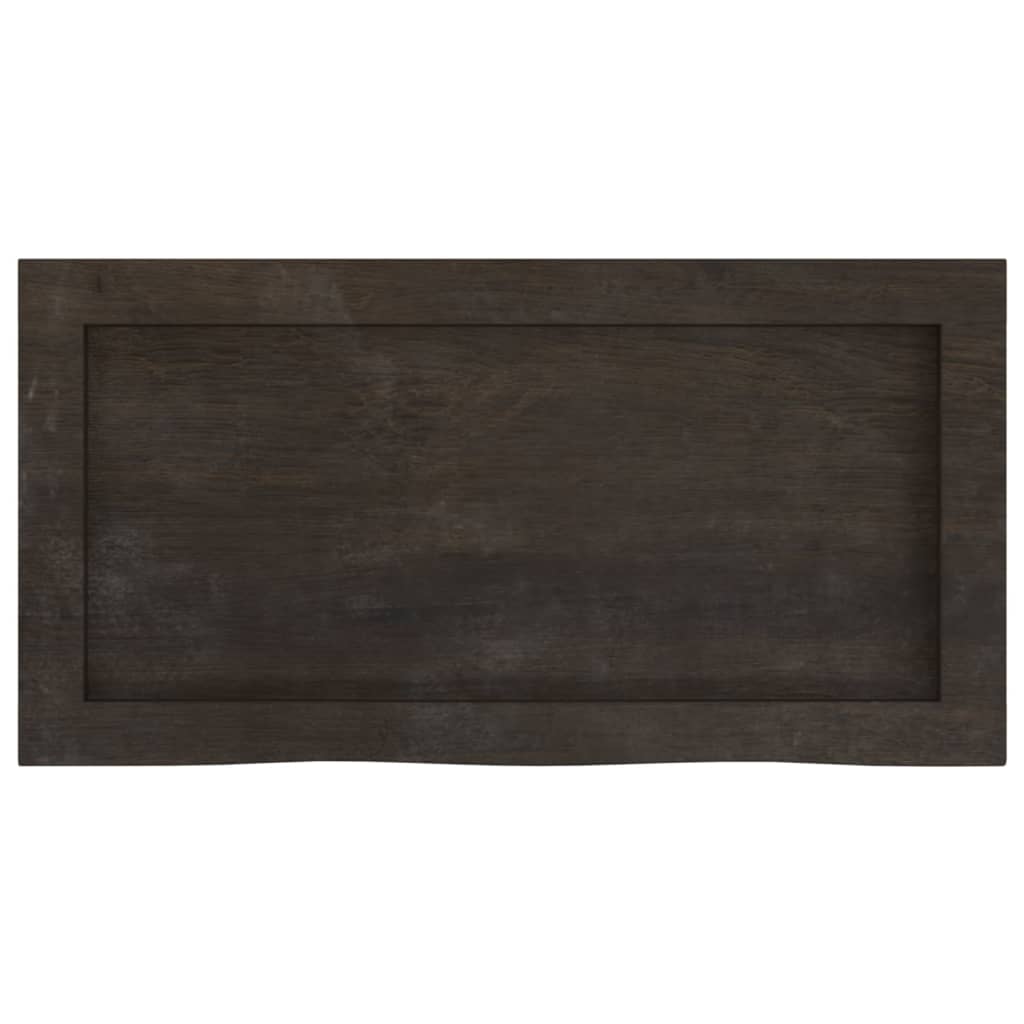 Washbasin Top Dark Brown 60x30x(2 6)cm Solid Wood Treated