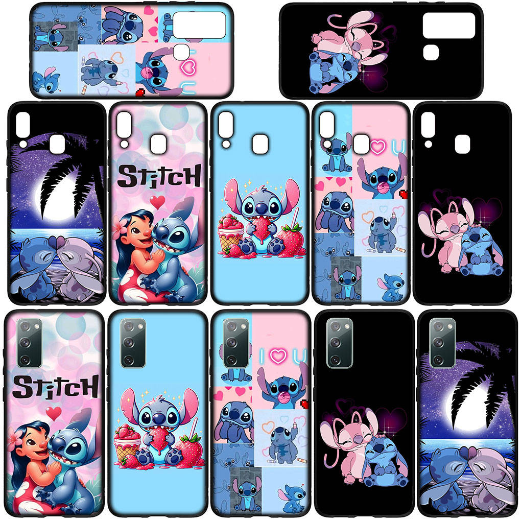 Чехол для iPhone 16 15 Xiaomi Redmi Note 14 13 12 11 Pro Max X 16e Samsung Galaxy S25 S24 S23 Moto OPPO Huawei Лило Стич Аниме Розовый Чехол для телефона