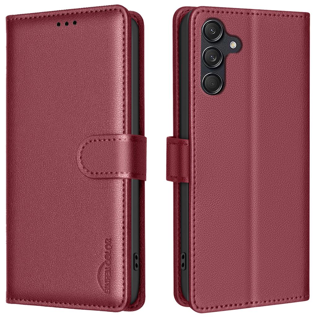 BINFEN COLOR BF32 For Samsung Galaxy A16 5G/A16 4G Leather Case Wallet RFID Blocking Phone Cover