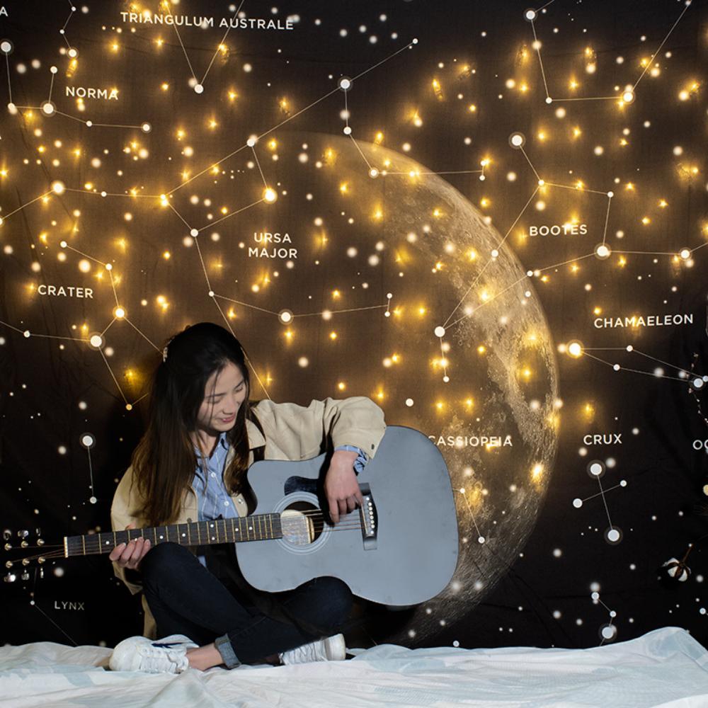 Звездное небо фон ткань подвесная ткань большой гобелен спальня изголовье кровати Ins декоративная ткань