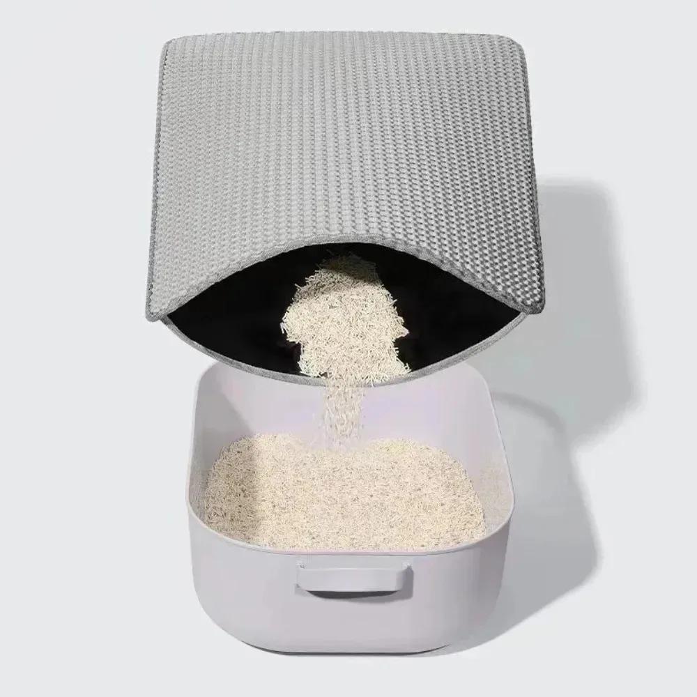 Cat Litter Mat Double Layer Nonslip Waterproof Pet Litter Wear Resistant Washable and Durable Honeycomb Structure Cat Litter Pad