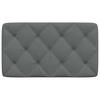 Headboard Cushion Dark Gray 90 cm Fabric