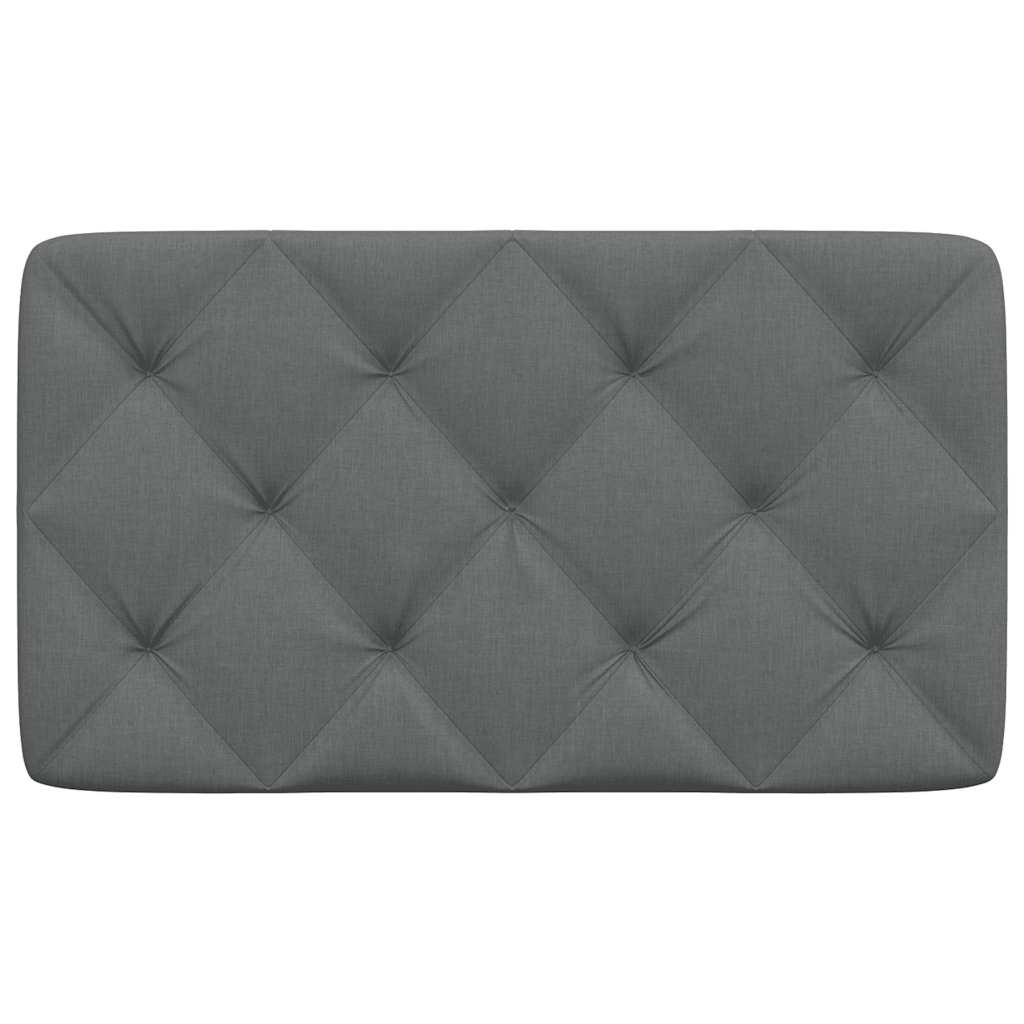 Headboard Cushion Dark Gray 90 cm Fabric